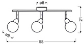 LED SMD CEILING LAMP BOLO CHROME 93-67647