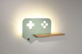 Mint 5W LED wall lamp for a child with a Console 21-75680 shelf