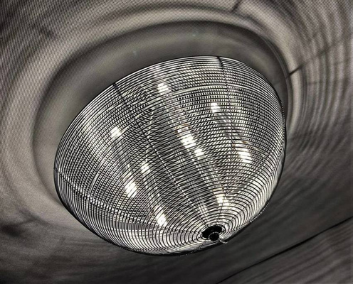 Plafon srebrny okrągły lampa sufitowa 5xG9 Ceiling 98-11640
