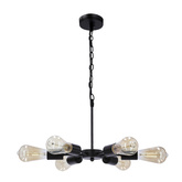 Sparta hanging lamp black 6X60W E27 36-09395 