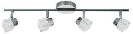 Plafonnier mural bande chrome 4x40W G9 Malachite Candellux 94-31689