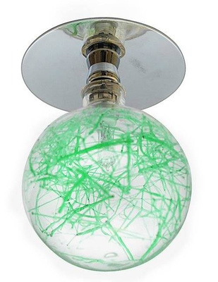 Ceiling luminaire green glass ball SK-13 2264333