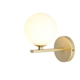 White brass wall lamp 1xG9 20cm Kama 21-73419
