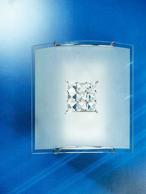 Ceiling lamp Candellux 10-74648 Cristal ceiling lamp 1X40W E27 white 2150/1 square