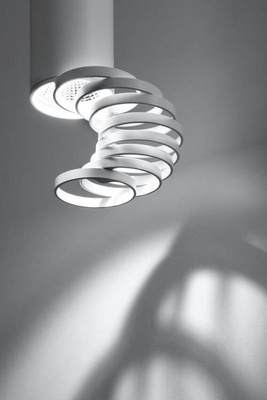 Lampa sufitowa tuba biała metalowa regulowana GU10 natynkowa