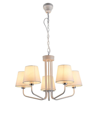 White chandelier lamp 5xE14 York Ledea 50205095