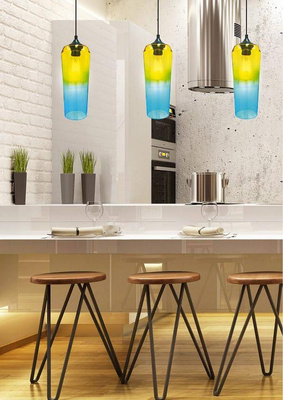 LAMPA WISZĄCA EOL 31-51844 1xE27 ŻÓŁTA ZIELONA