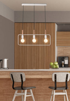 Hanging lamp white adjustable height 3x60W E27 Frame 33-73532