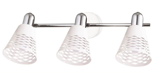 Plafonnier chrome/blanc 3x40W E14 Discovery 93-62178