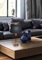 Tischlampe schwarz und Kupferkegel 60W Amore Candellux 41-38777