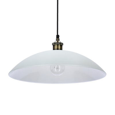 Dexter 2 hanging lamp 1x60w e27 white shade 31-20604