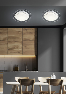 Deckenleuchte Plafond 16W LED 3000K Chrom SVEN 98-66237