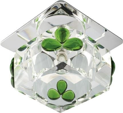Candellux G4 ceiling luminairefixed crystal decorative cube green 20W