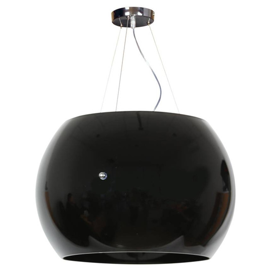 Suspension en verre noir 30cm Gemo 31-26446