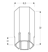 Candellux tube short white 2282824