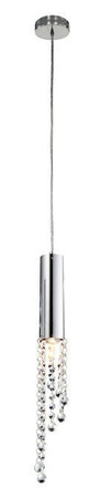 Lampa wisząca tuba Duero chromowa pojedyncza GU10 metal