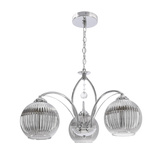 SIERRA lampa wisząca chromowy 3x40W E27 klosz chromowy