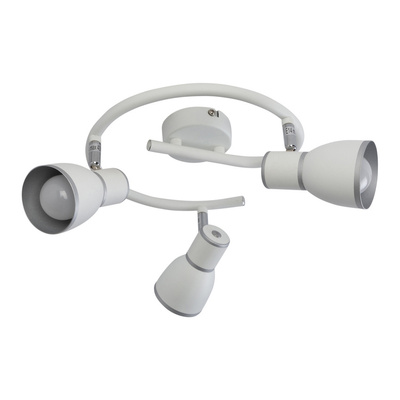 Plafonnier spirale blanc/chrome 3xE14 Fido 98-63380