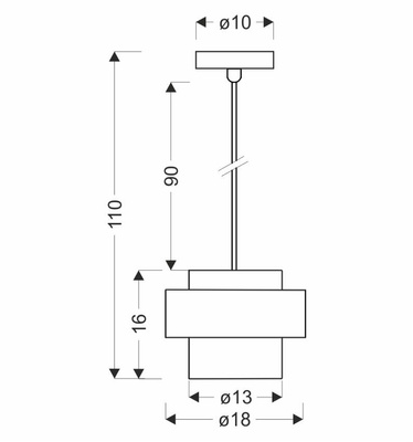 Lampa wisząca z abażurem Spiega czarno‑mosiężna klosz dymiony pojedyncza E27