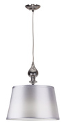 Prima hanging lamp chrome 1x60 e27 Silver lampshade