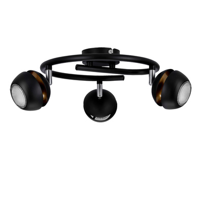 Boni Spirale 3x3w gu10 LED schwarz