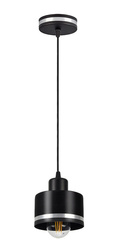Deckenleuchte schwarz/chrom Wama 31-00460