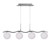 Lampa suspendata crom / bila alba 4 Ramon 34-01412