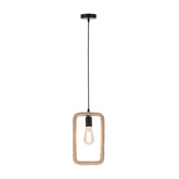 Ostor lampa wisząca czarny+beżowy 1x40W E27