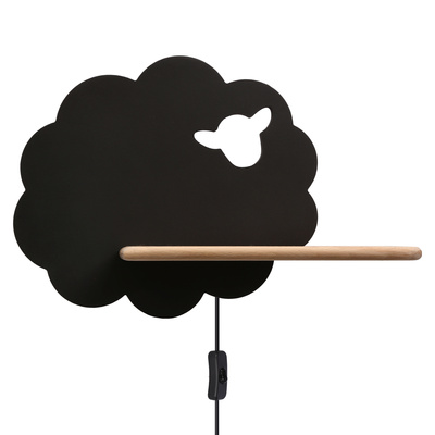 Étagère lumineuse LED 5W 4000K IQ Kids Sheep noir 21-85122