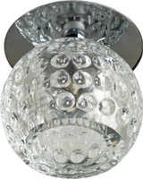 plafoniera candellux sk-20 ch g4 capac cromat tavan. sferă de cristal solid 20w g4