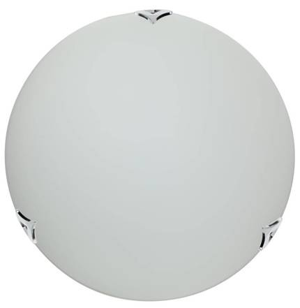Glass plafond chrome / satin 30cm Sara 13-53704