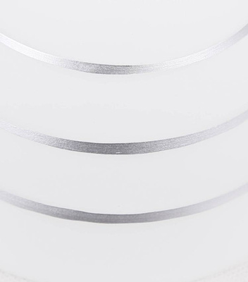 Plafonnier chromé 3x40W abat-jour blanc avec cristaux Simpli Candellux 33-63847