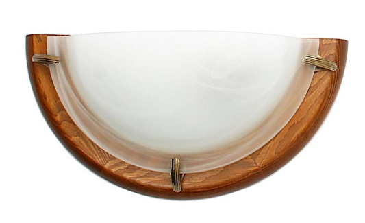 Deckenleuchte Plafond 1/2 1X60W Eiche DUNA 11-64120