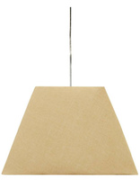 Lampa wisząca z abażurem Standard kremowa pojedyncza tkaninowa E27