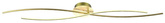Goldene LED-Deckenleuchte 100x18cm Zakynthos Apeti A0019-120