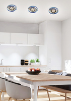 Plafonnier rond bleu LED mesh SS-23 2226965