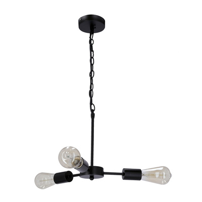 Suspensie Sparta neagra 3X60W E27 33-09371