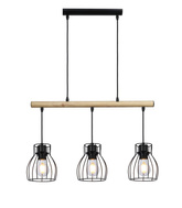 Lampa wisząca czarna 3x60W Bernita 33-78087