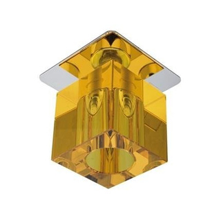 Plafonnier chrome cristal orange G4 20W SK-18 Candellux 2280168