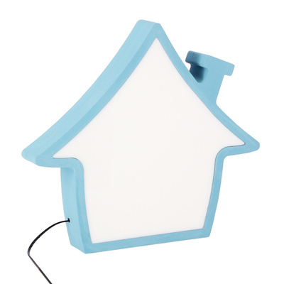 LAMPA DE MASA HOUSE LED PENTRU COPII IQ KIDS ALBASTRU