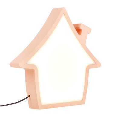 HOUSE LED TABLE LAMP FOR CHILDREN IQ KIDS PINK