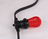 Outdoor string light 5m spacing 0.25m 20x10W black cable Candellux 2570173