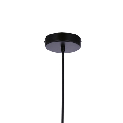 Lampa suspendata Jonera neagra 1X40 E27 abajur afumat 31-08428