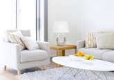 Romano Candellux lampe d'armoire en céramique beige et blanche 41-79954