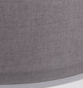 Lampa wisząca z abażurem Kioto szara 40 cm nowoczesna do salonu