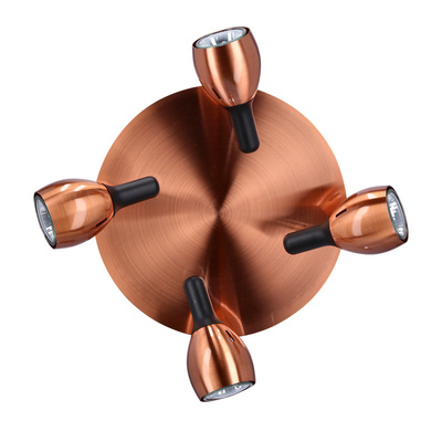 Plafonnier plafond 4xGU10 cuivre CROSS 98-34878