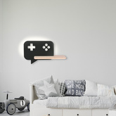 Wall lamp shelf 5W LED Console Kids black with cable Candellux 21-19684