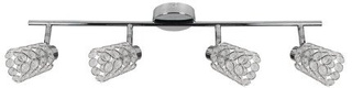 Lampa sufitowa York listwa regulowana 4-punktowa do salonu metalowa