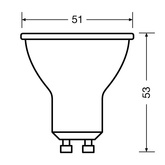 Żarówka LED GU10 szklana 6,9W 570Lm 4000K 120° PARATHOM OSRAM 3631775