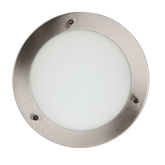 Plafonnier nickel satiné lampe de salle de bain IP44 40W G9 Aquila Candellux 12-69955